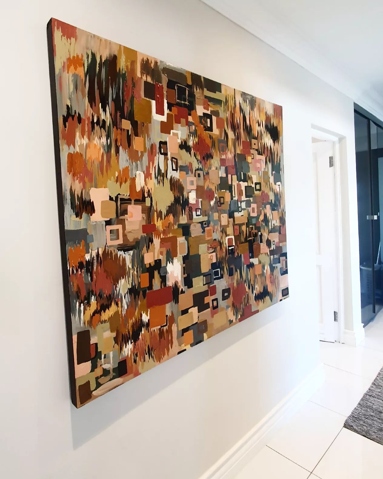 '- SOLD - "The Saltillo" - Hand Painted Acrylic - 152 x 122cm - Mixed media on Box Board Canvas - Image 15