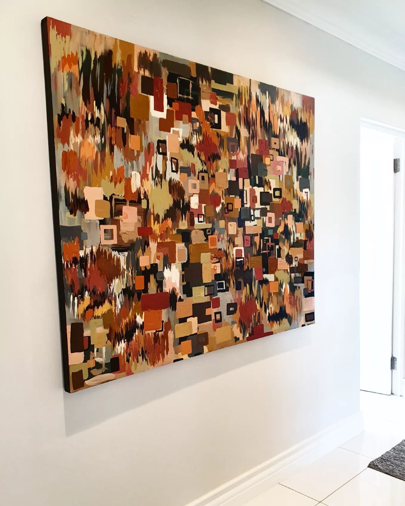 '- SOLD - "The Saltillo" - Hand Painted Acrylic - 152 x 122cm - Mixed media on Box Board Canvas - Image 14