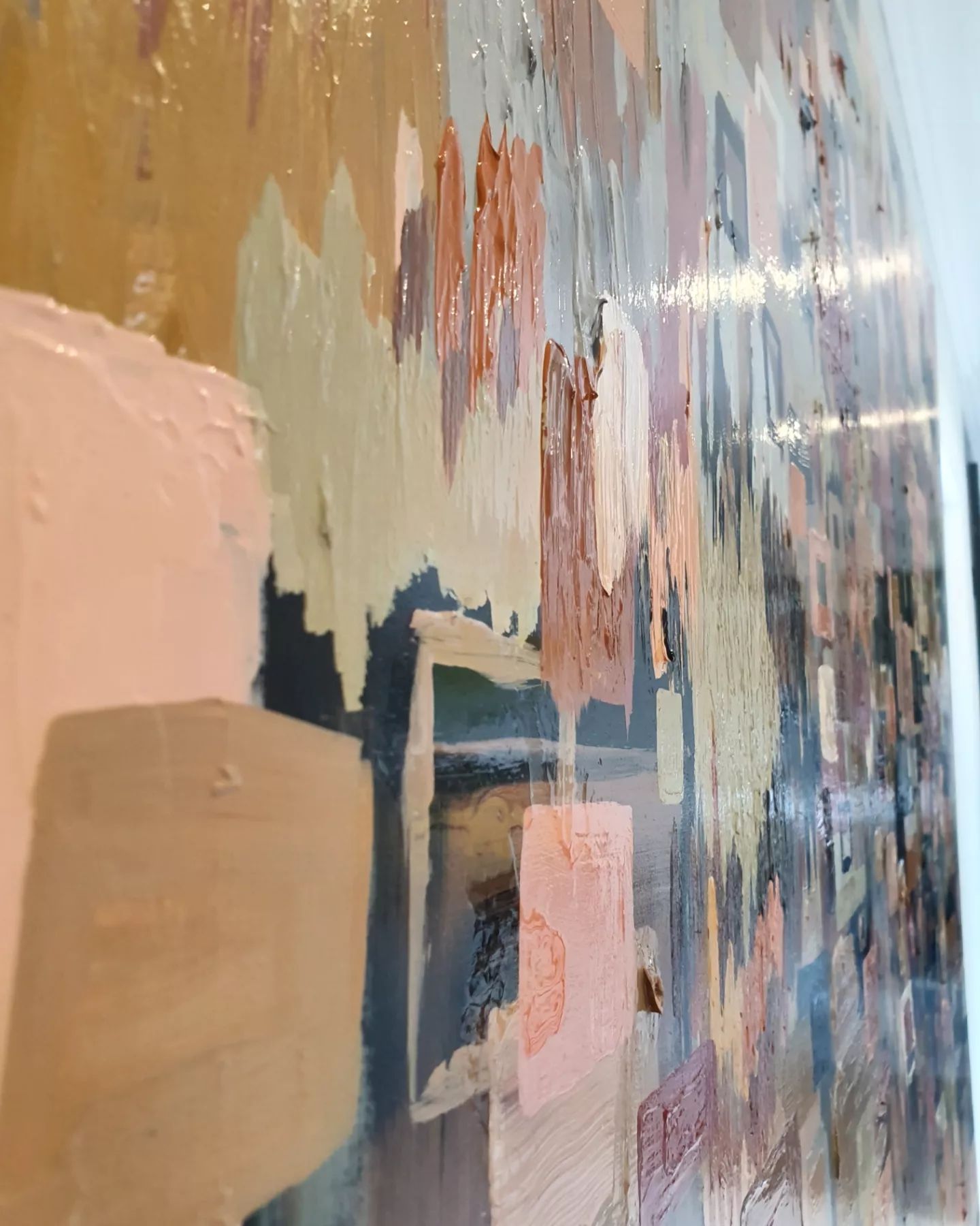'- SOLD - "The Saltillo" - Hand Painted Acrylic - 152 x 122cm - Mixed media on Box Board Canvas - Image 17