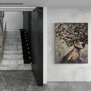 '- SOLD -"Elle est Féroce" (She is fierce) - 120 x 100cm