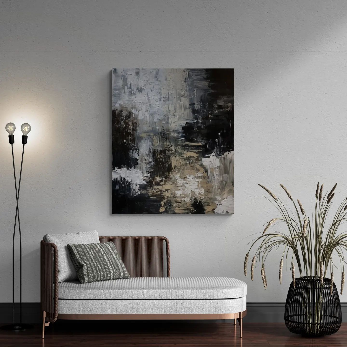 '- SOLD - "The Shallow" - Mixed Media - 120 x 100cm - Image 6
