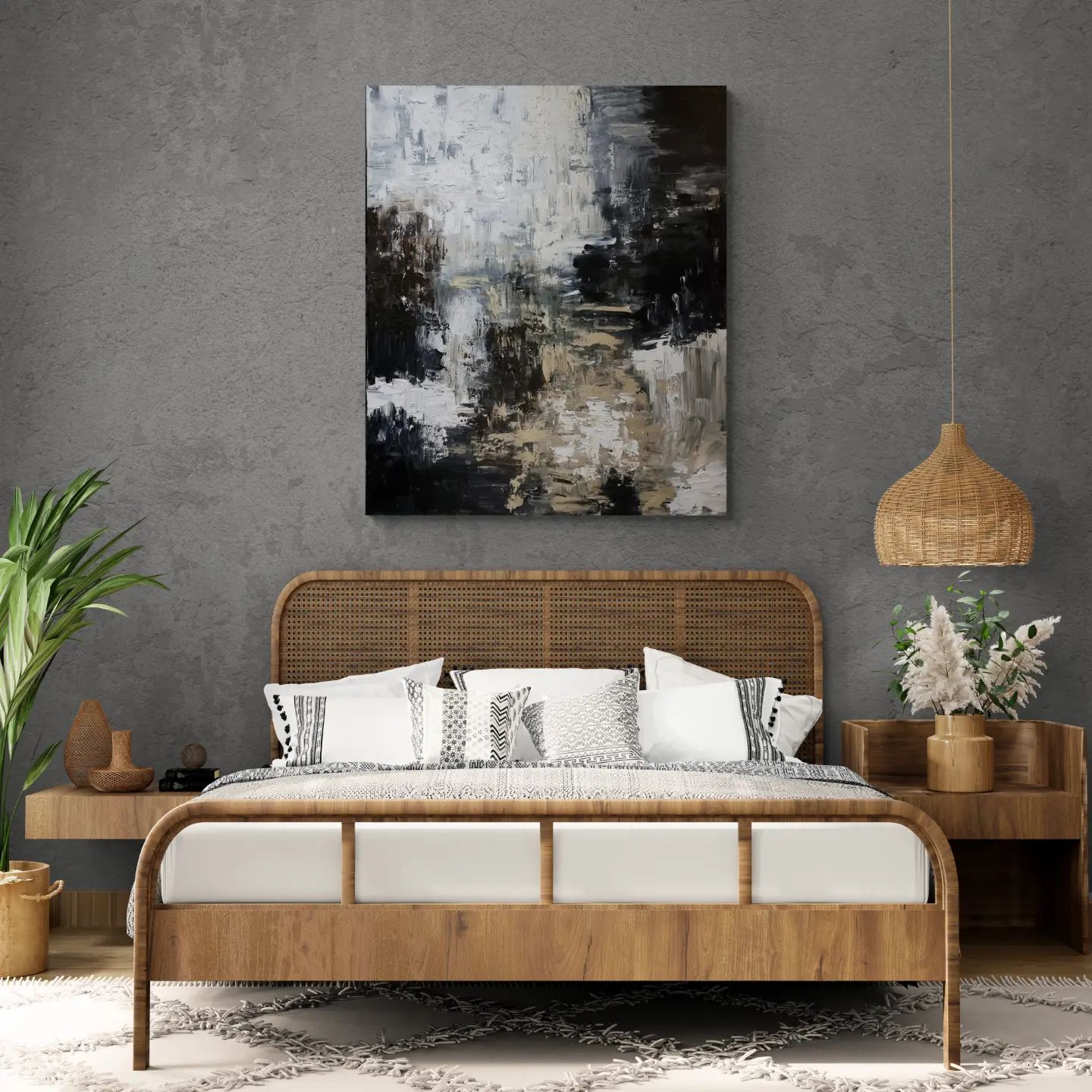 '- SOLD - "The Shallow" - Mixed Media - 120 x 100cm - Image 8