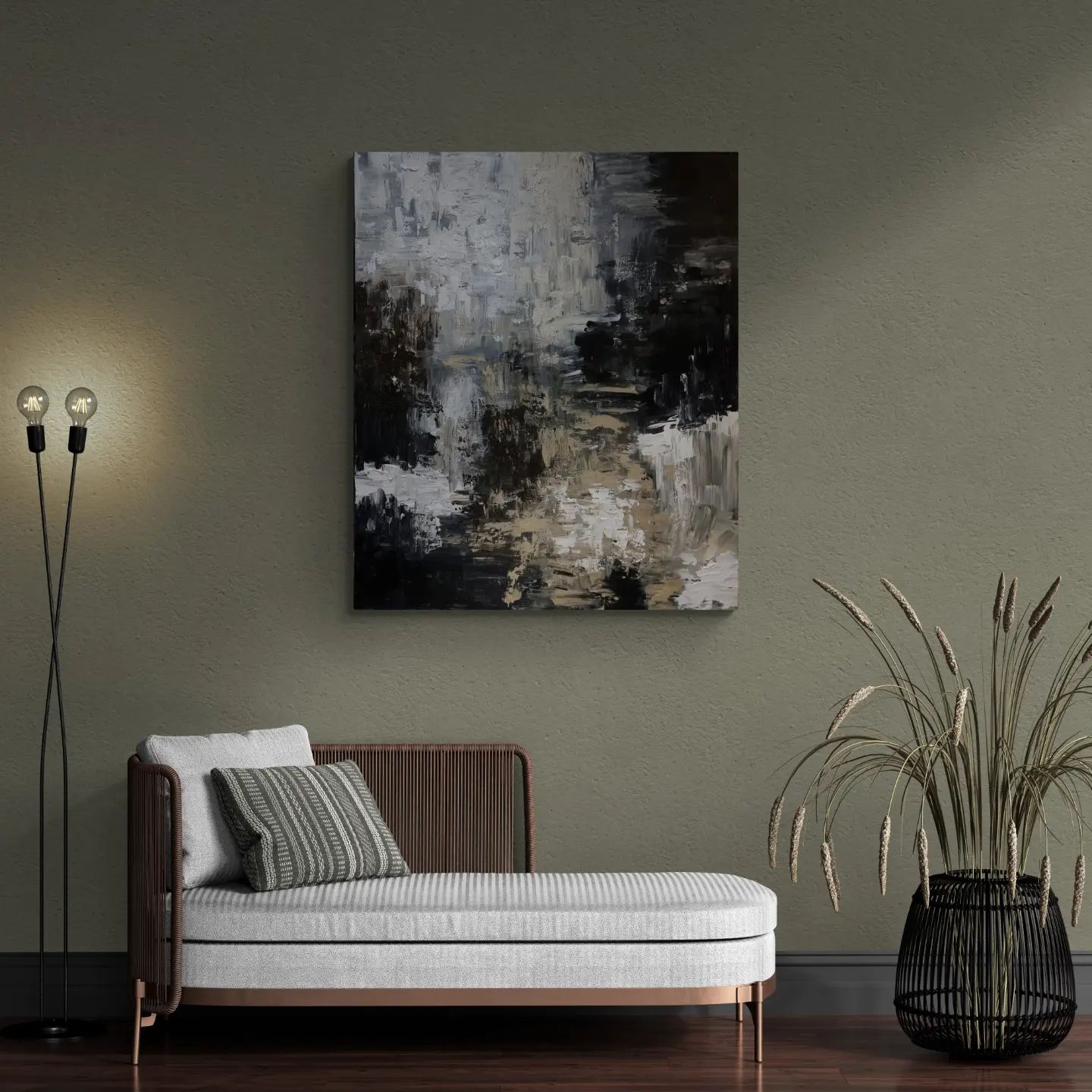 '- SOLD - "The Shallow" - Mixed Media - 120 x 100cm - Image 5
