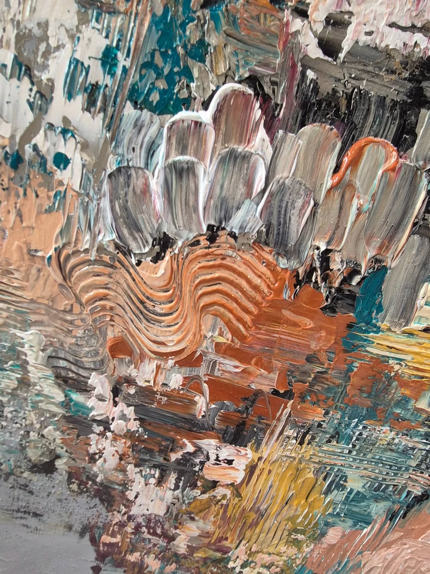 '- SOLD - "Mesmerize" - 100cm x 100cm - Acrylic On Canvas - Image 7
