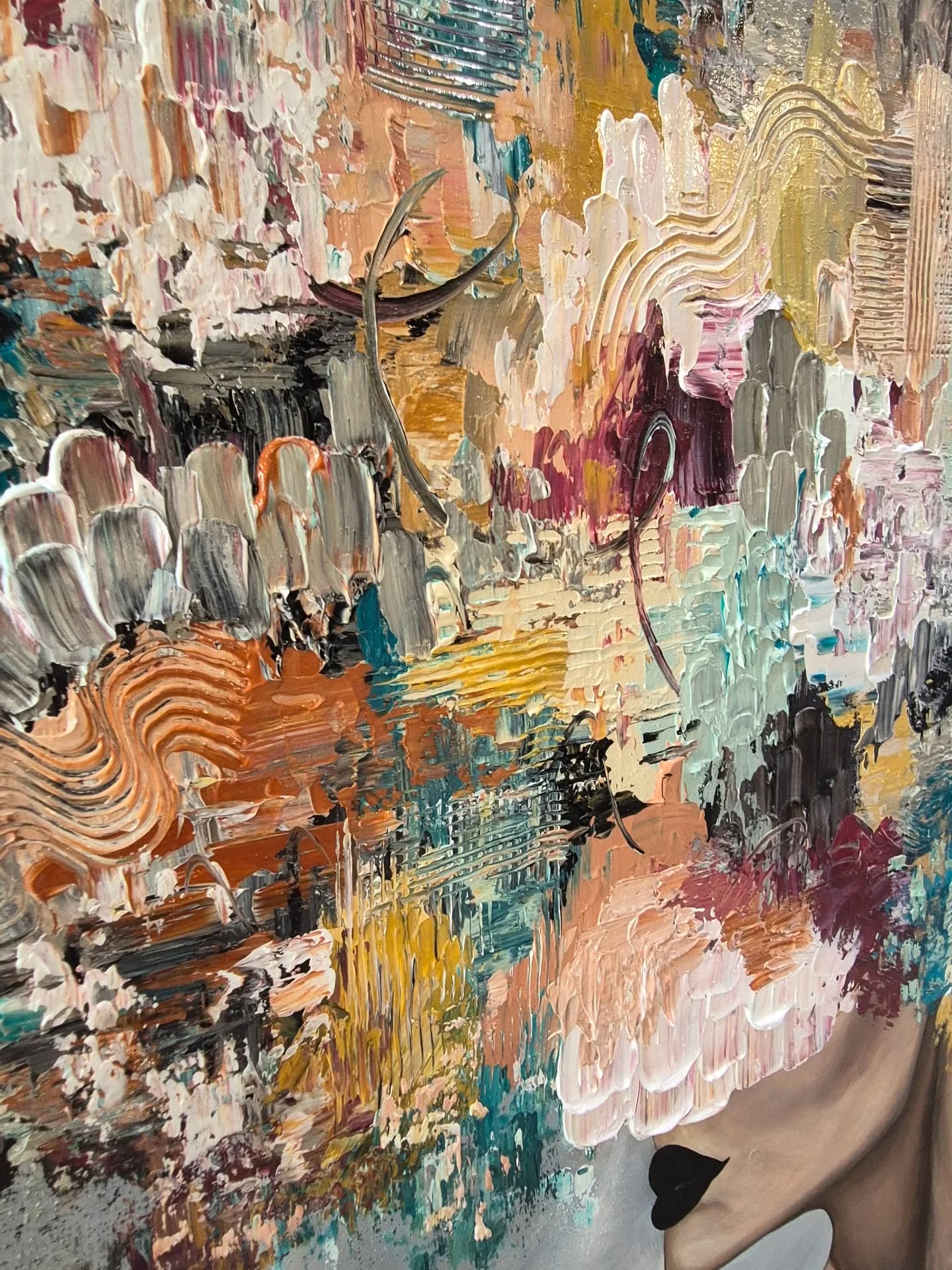 '- SOLD - "Mesmerize" - 100cm x 100cm - Acrylic On Canvas - Image 6