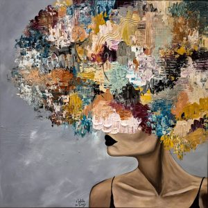 '- SOLD - "Mesmerize" - 100cm x 100cm - Acrylic On Canvas