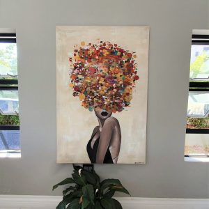'- SOLD - "Party Girl" - Hand Painted Acrylic on Canvas - 100x150cm