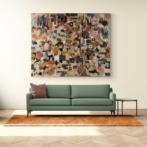 '- SOLD - "The Saltillo" - Hand Painted Acrylic - 152 x 122cm - Mixed media on Box Board Canvas
