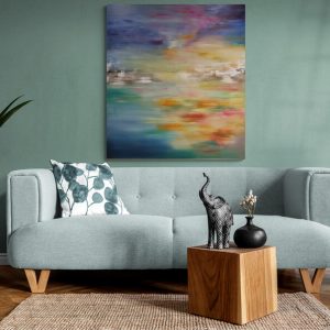 '-SOLD - "Sunset Lover" - Acrylic on Canvas - 100 x 90cm