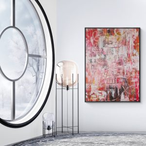 '- SOLD - "Devotion" - Acrylic on canvas - Framed in Black - 120 x 90cm