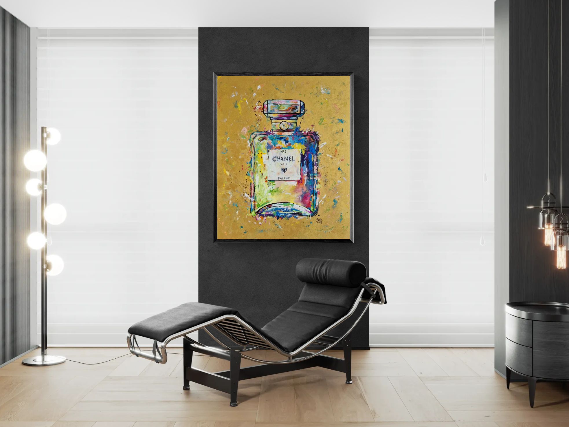 '- SOLD - "Gorgeous" - 100 x 120cm - Acrylic On Canvas - Framed In Black - Image 9