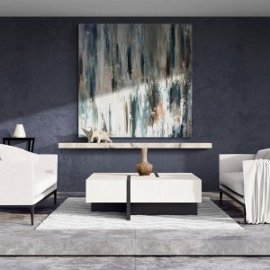 "Don't Go Chasing Waterfalls" - 150cm x 150cm - Mixed media on Box Board Canvas