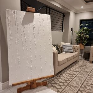 '- SOLD - "Waterfall" - Hand Painted Acrylic on Canvas - 100x150cm