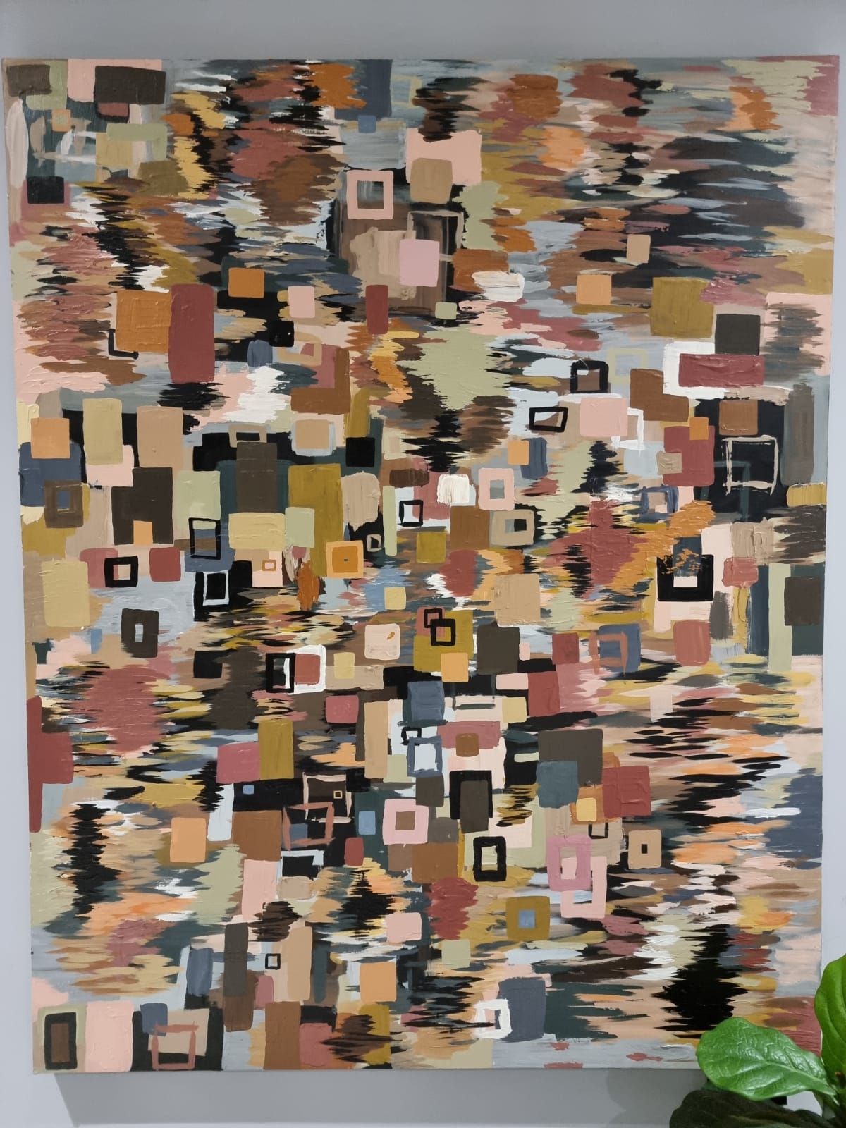 '- SOLD - "The Saltillo" - Hand Painted Acrylic - 152 x 122cm - Mixed media on Box Board Canvas - Image 3
