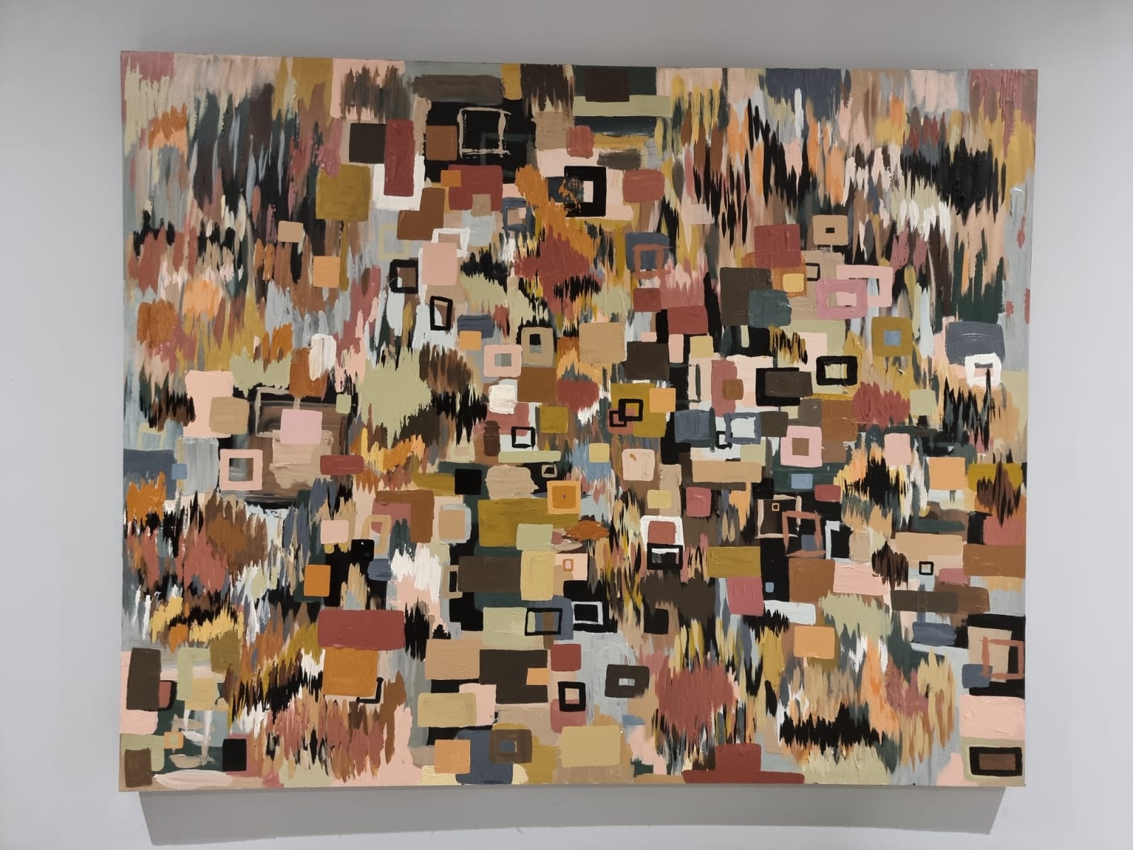 '- SOLD - "The Saltillo" - Hand Painted Acrylic - 152 x 122cm - Mixed media on Box Board Canvas - Image 10