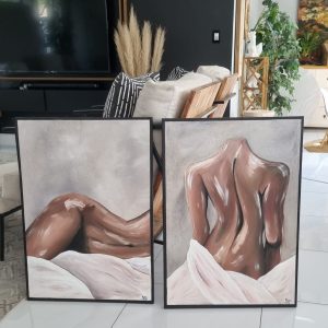 Female nude painting
