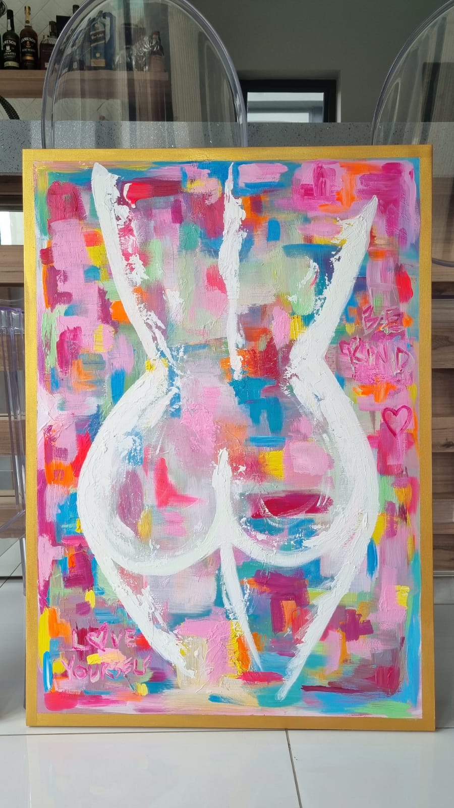 '- SOLD - "You're A Kaleidoscope" - Set of Two A1 Canvases - Acrylic on Canvas - Image 6