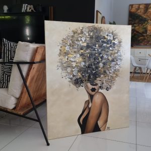 "Party Girl Neutrals" - 120cm x 100cm
