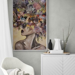 '- SOLD - "Wildflower" - 150cm x 100cm
