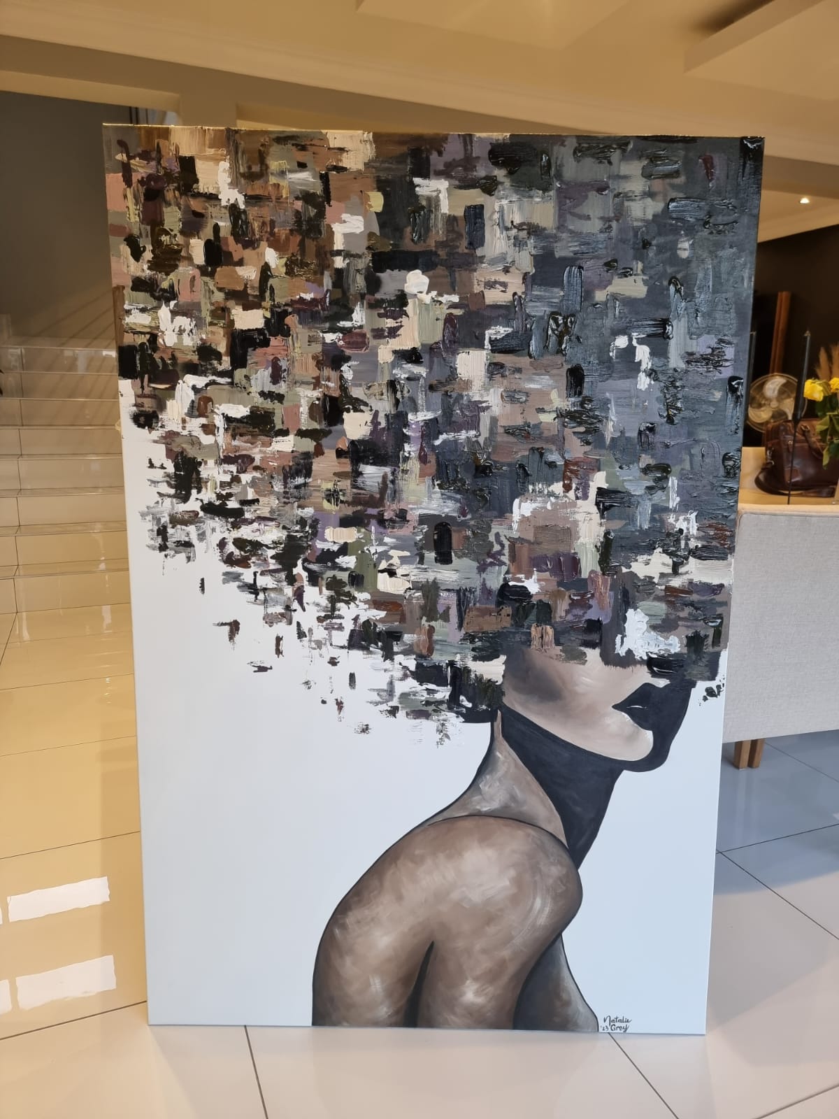 '-SOLD - "Flutter" - 150cm x 100cm - Image 7