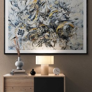'- SOLD - "Gold Rush" - Acrylic On Canvas - 90 x 120cm