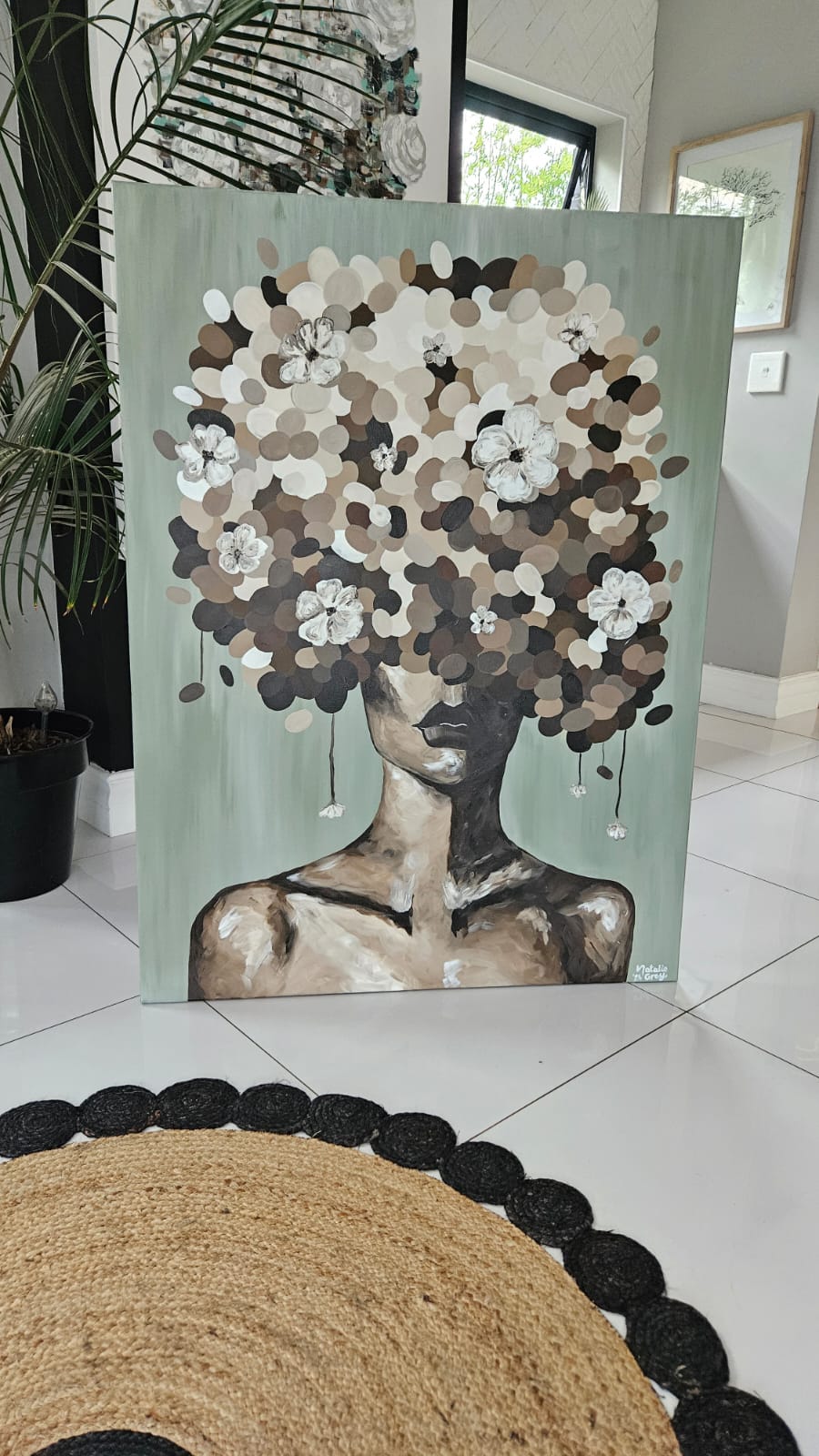 '- SOLD - "Spin My World Around" - Acrylic on Canvas - 91 x 122cm - Image 5