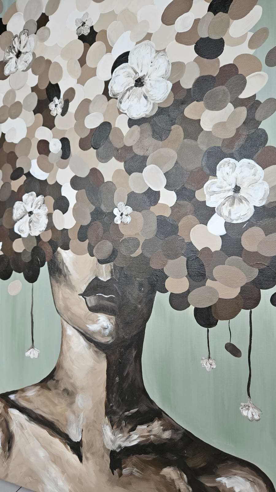 '- SOLD - "Spin My World Around" - Acrylic on Canvas - 91 x 122cm - Image 6