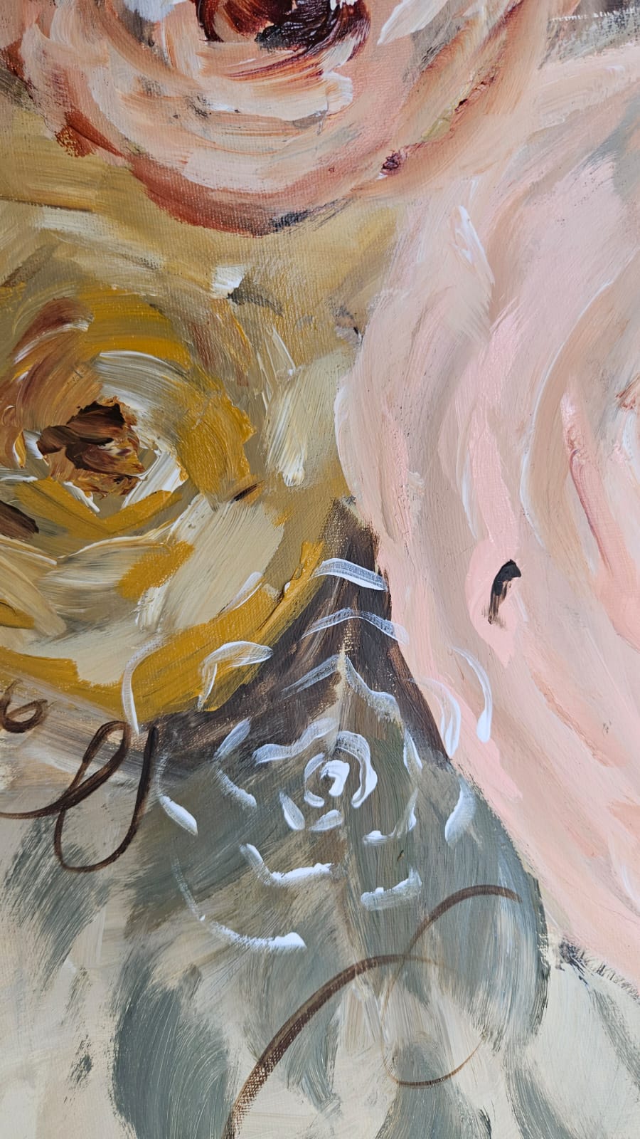 '- SOLD - "A Melody of Blooms" - 100 x 150cm - Acrylic on Canvas - Image 16
