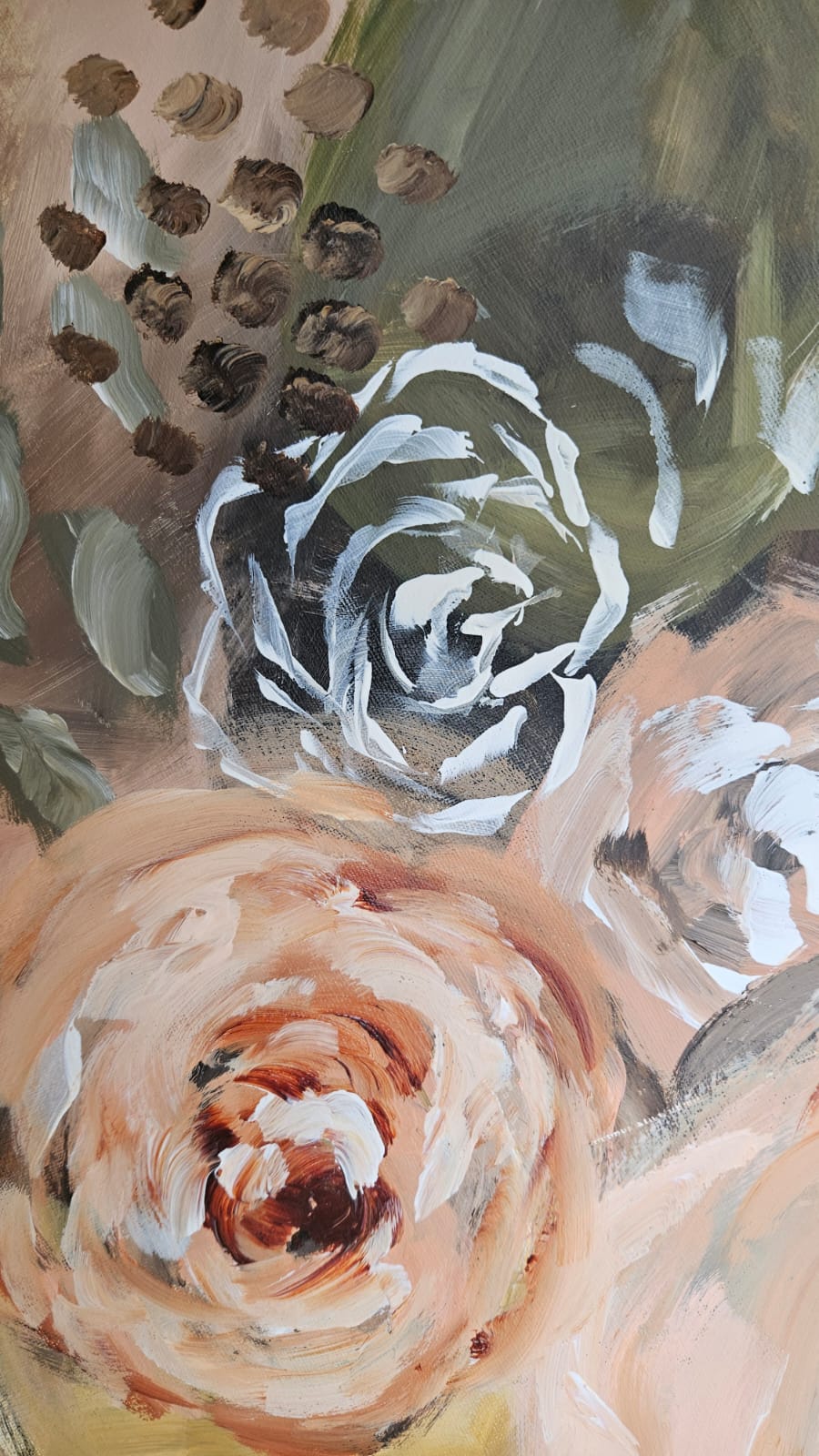 '- SOLD - "A Melody of Blooms" - 100 x 150cm - Acrylic on Canvas - Image 15