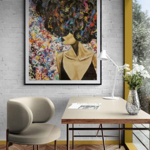 '- SOLD - "Bold & Brave" - 100 x 120cm - Acrylic On Canvas