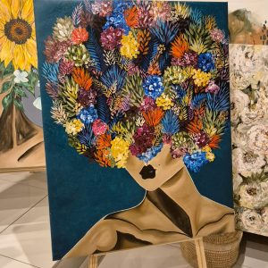 '- SOLD - "Find Me In The Fynbos" - 84 x 110cm - Acrylic on Canvas