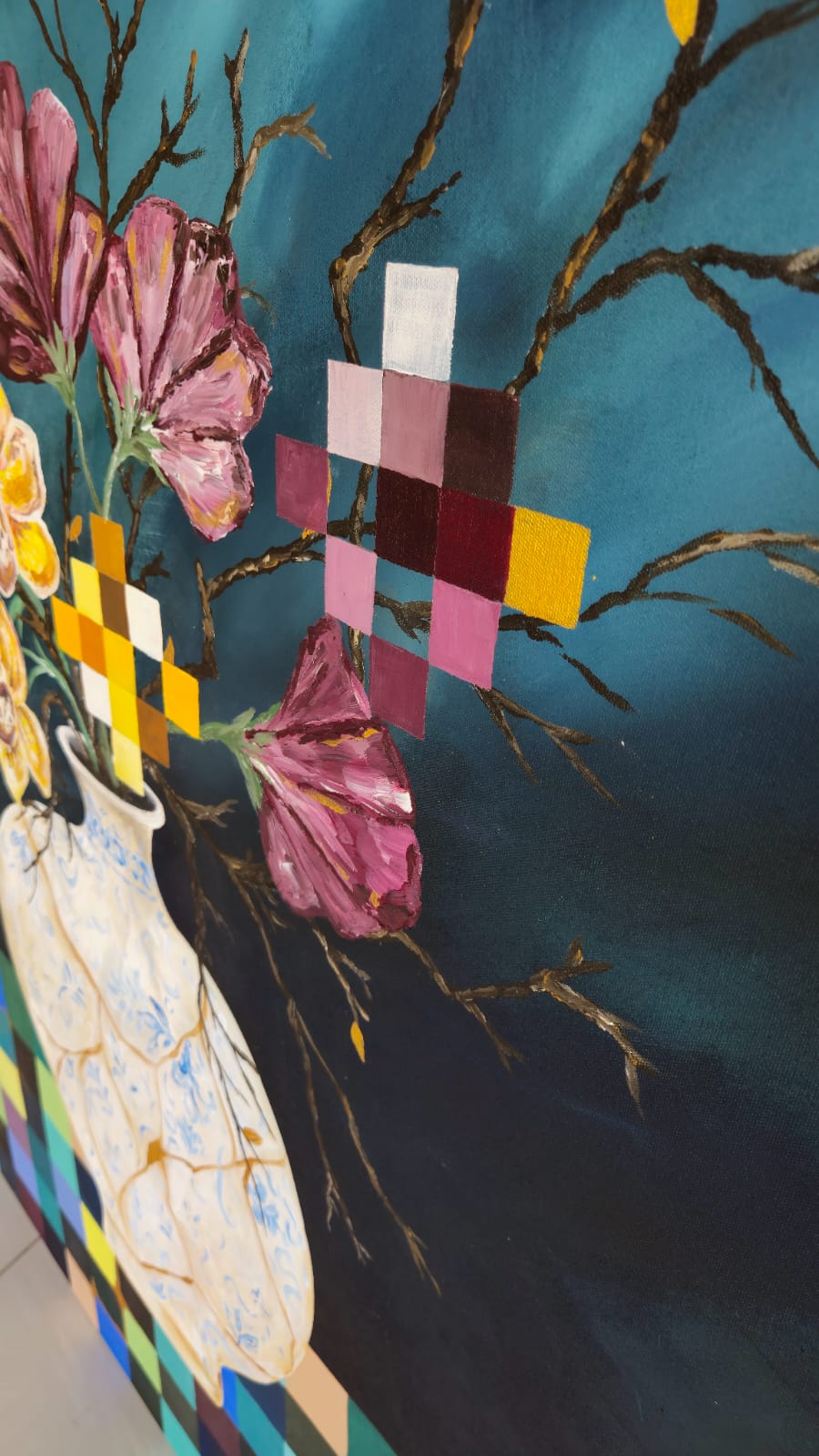 "Kintsugi" - 100 x 120cm - Acrylic On Canvas - Image 16