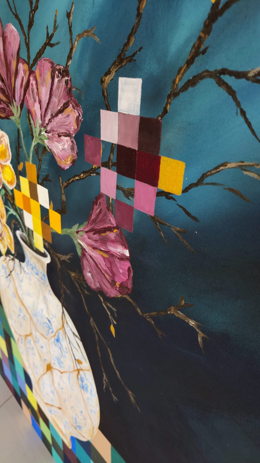 "Kintsugi" - 100 x 120cm - Acrylic On Canvas - Image 11