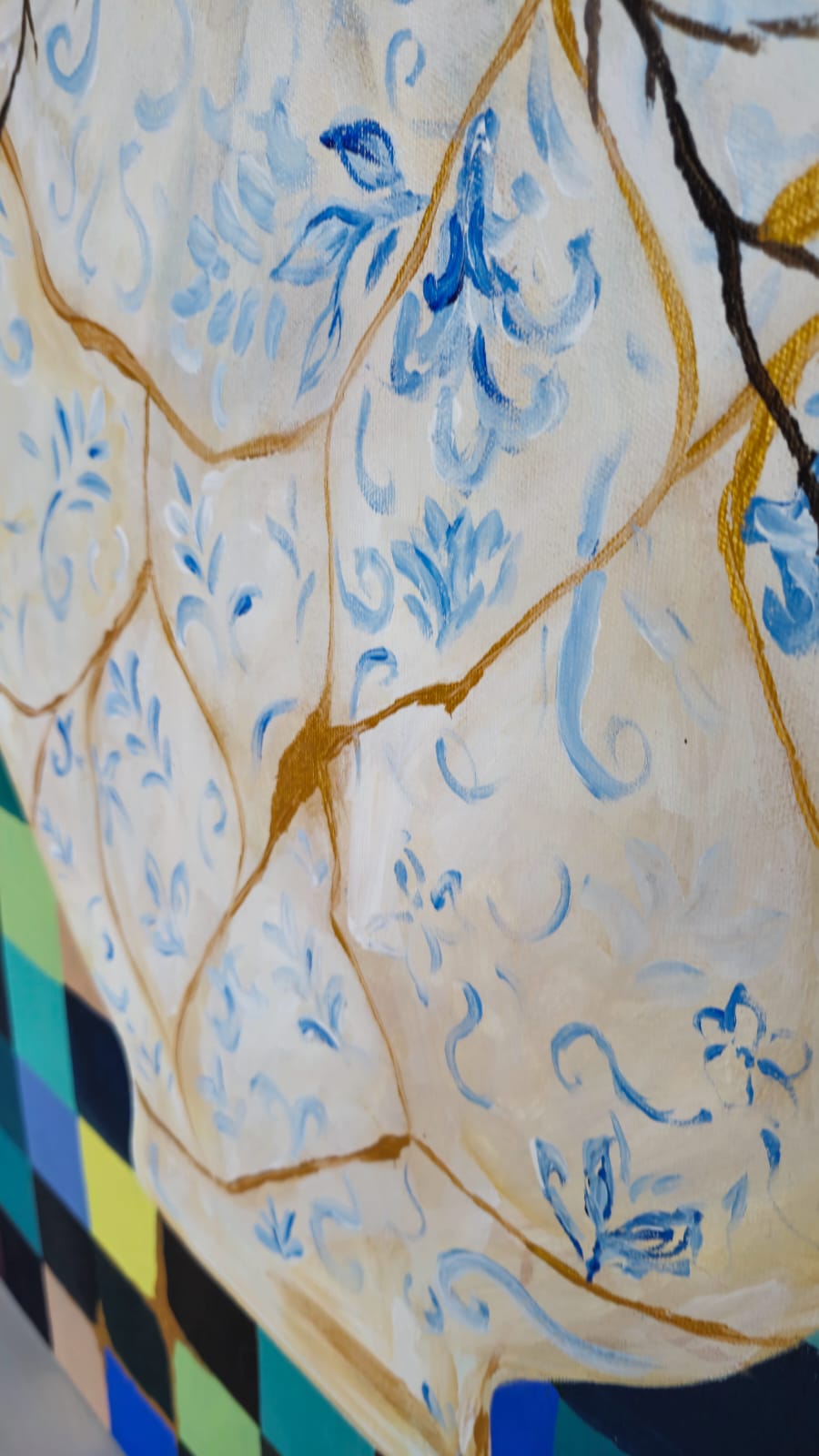 "Kintsugi" - 100 x 120cm - Acrylic On Canvas - Image 20