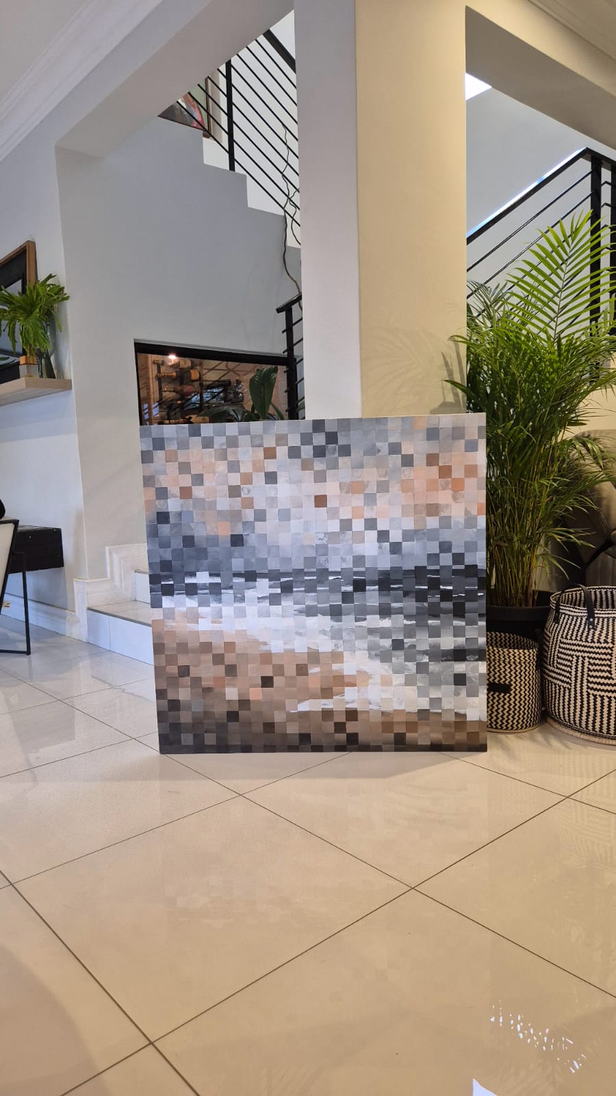 '-SOLD - "Sea Of Solace" - 100 x 100cm - Acrylic On Canvas - Image 2