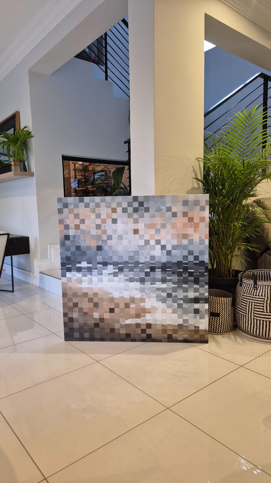 '-SOLD - "Sea Of Solace" - 100 x 100cm - Acrylic On Canvas - Image 13