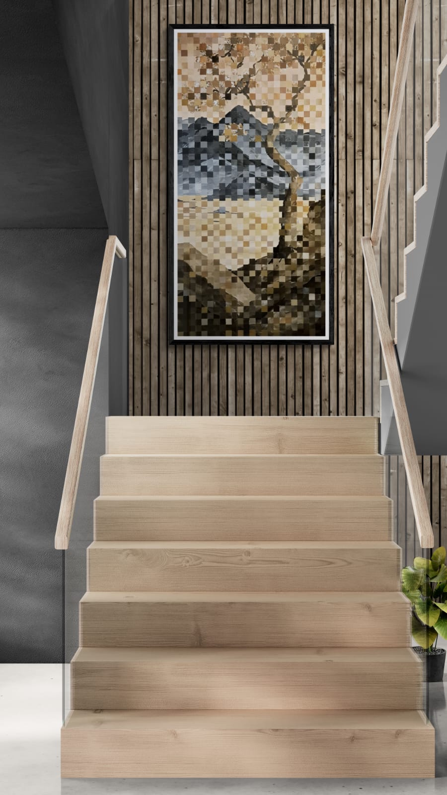 '-SOLD- "Sakura Silence" - 61cm x 122cm - Acrylic On Canvas - Image 2