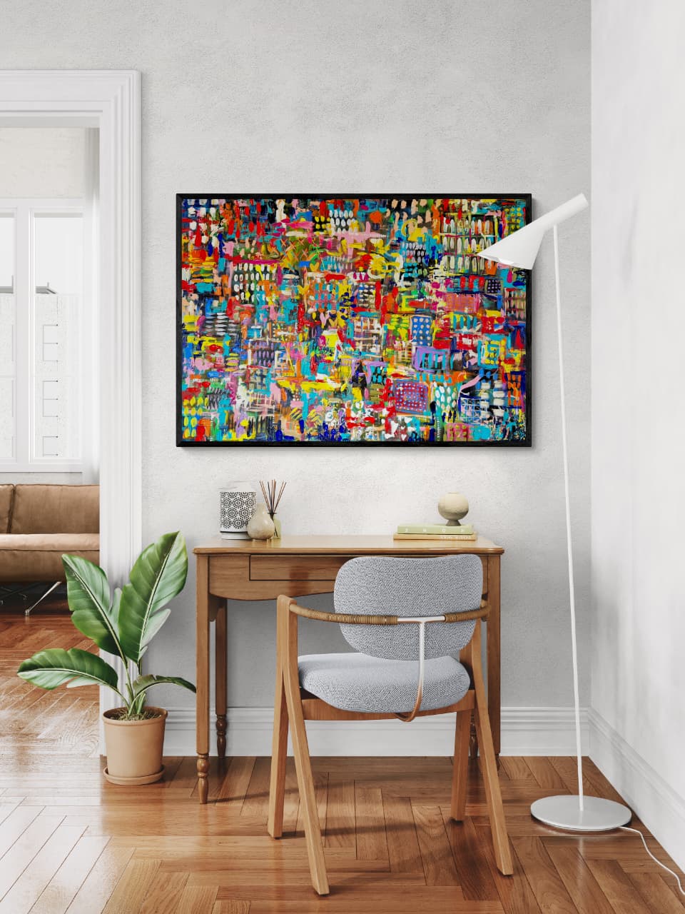 '- SOLD - "The Beauty Of Imperfection" - 119.5 x 84cm - Acrylic on canvas. - Image 4