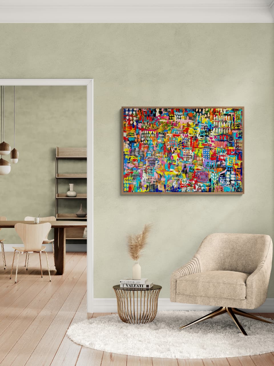'- SOLD - "The Beauty Of Imperfection" - 119.5 x 84cm - Acrylic on canvas. - Image 5