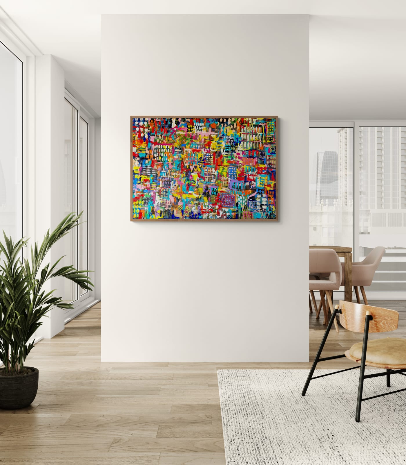 '- SOLD - "The Beauty Of Imperfection" - 119.5 x 84cm - Acrylic on canvas. - Image 6