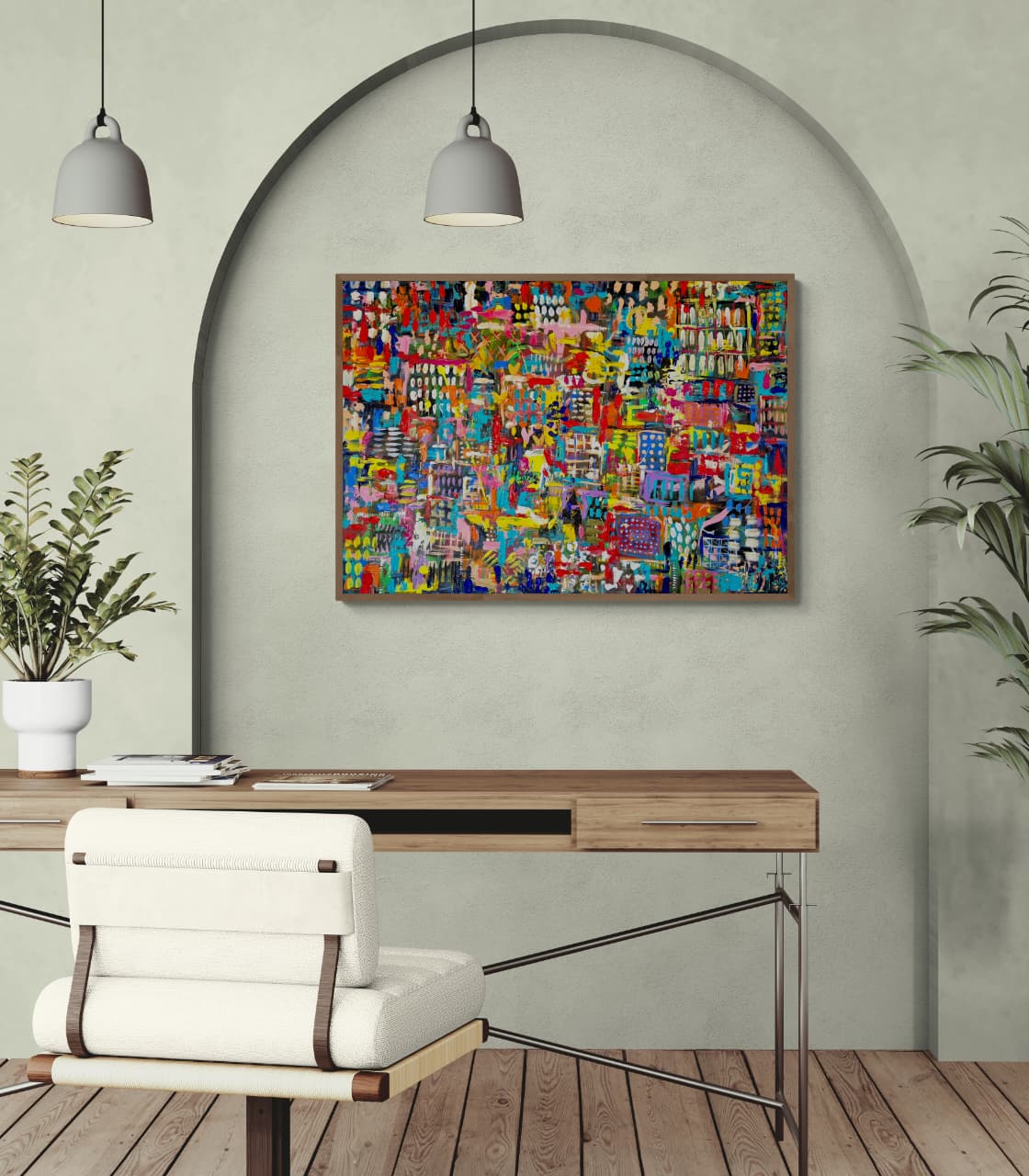 '- SOLD - "The Beauty Of Imperfection" - 119.5 x 84cm - Acrylic on canvas. - Image 7
