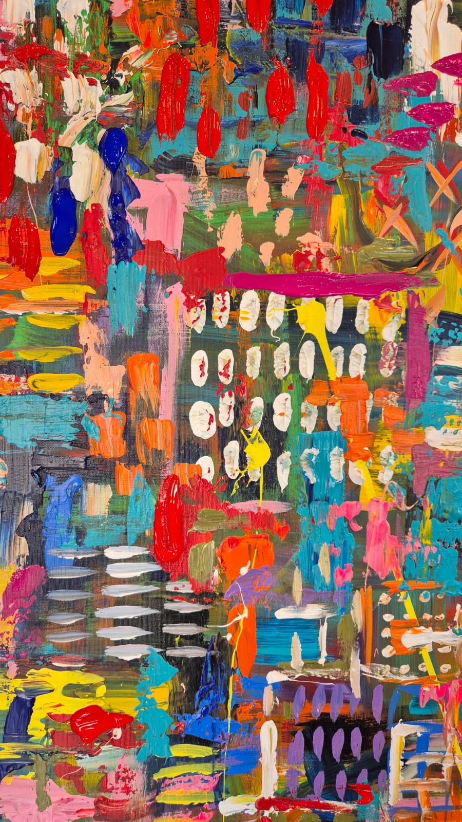 '- SOLD - "The Beauty Of Imperfection" - 119.5 x 84cm - Acrylic on canvas. - Image 8