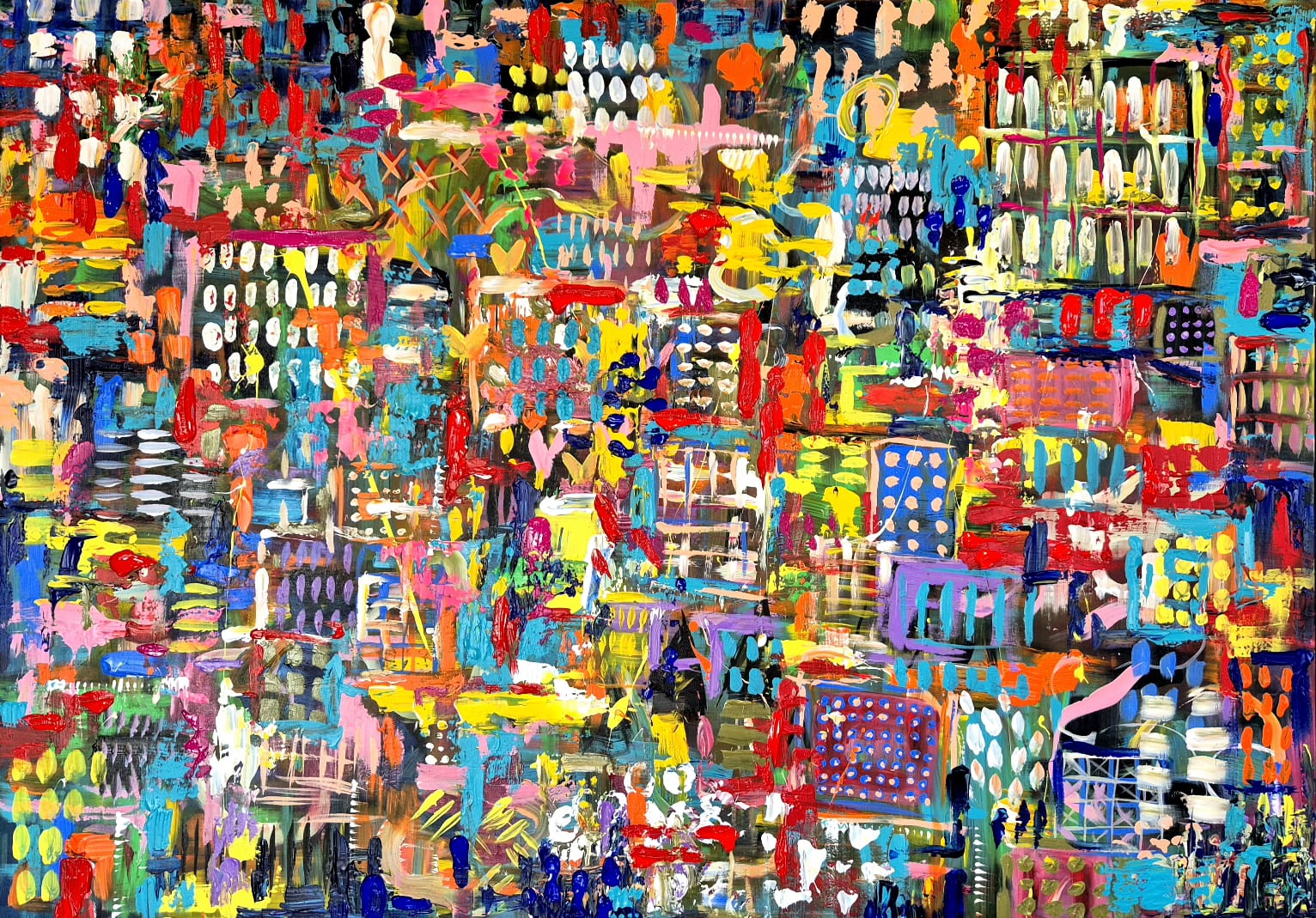 '- SOLD - "The Beauty Of Imperfection" - 119.5 x 84cm - Acrylic on canvas. - Image 3