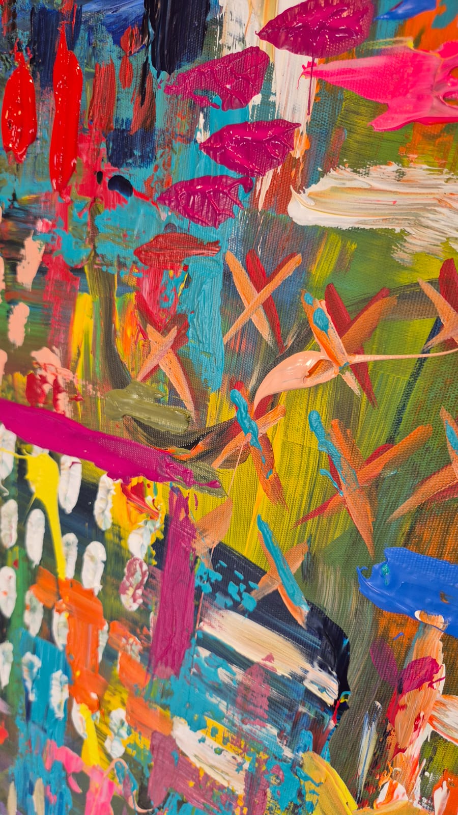 '- SOLD - "The Beauty Of Imperfection" - 119.5 x 84cm - Acrylic on canvas. - Image 9