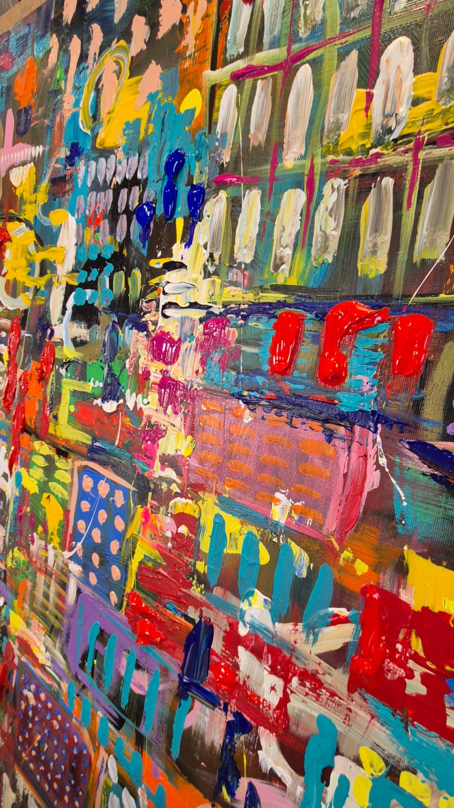 '- SOLD - "The Beauty Of Imperfection" - 119.5 x 84cm - Acrylic on canvas. - Image 10