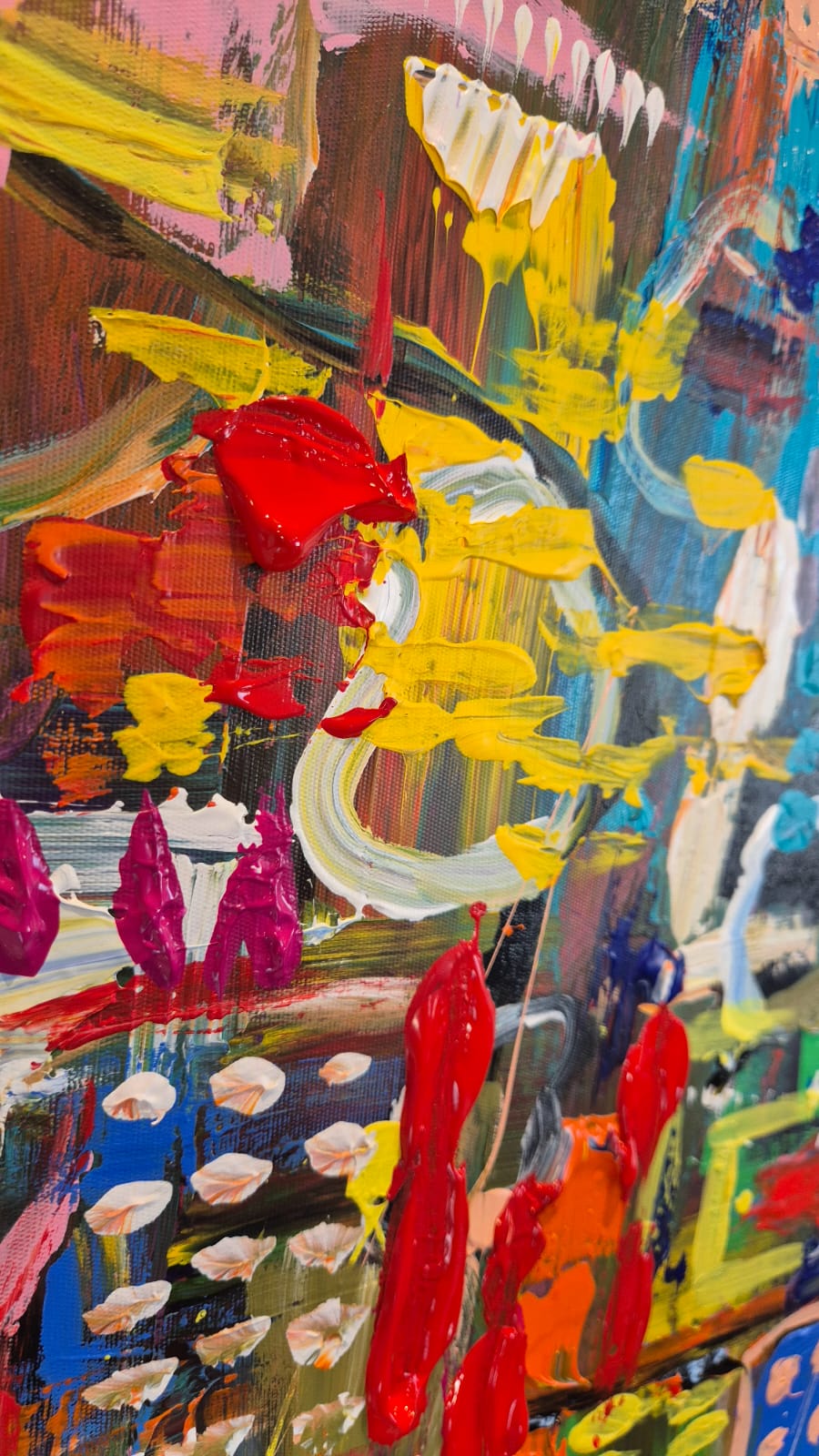 '- SOLD - "The Beauty Of Imperfection" - 119.5 x 84cm - Acrylic on canvas. - Image 11