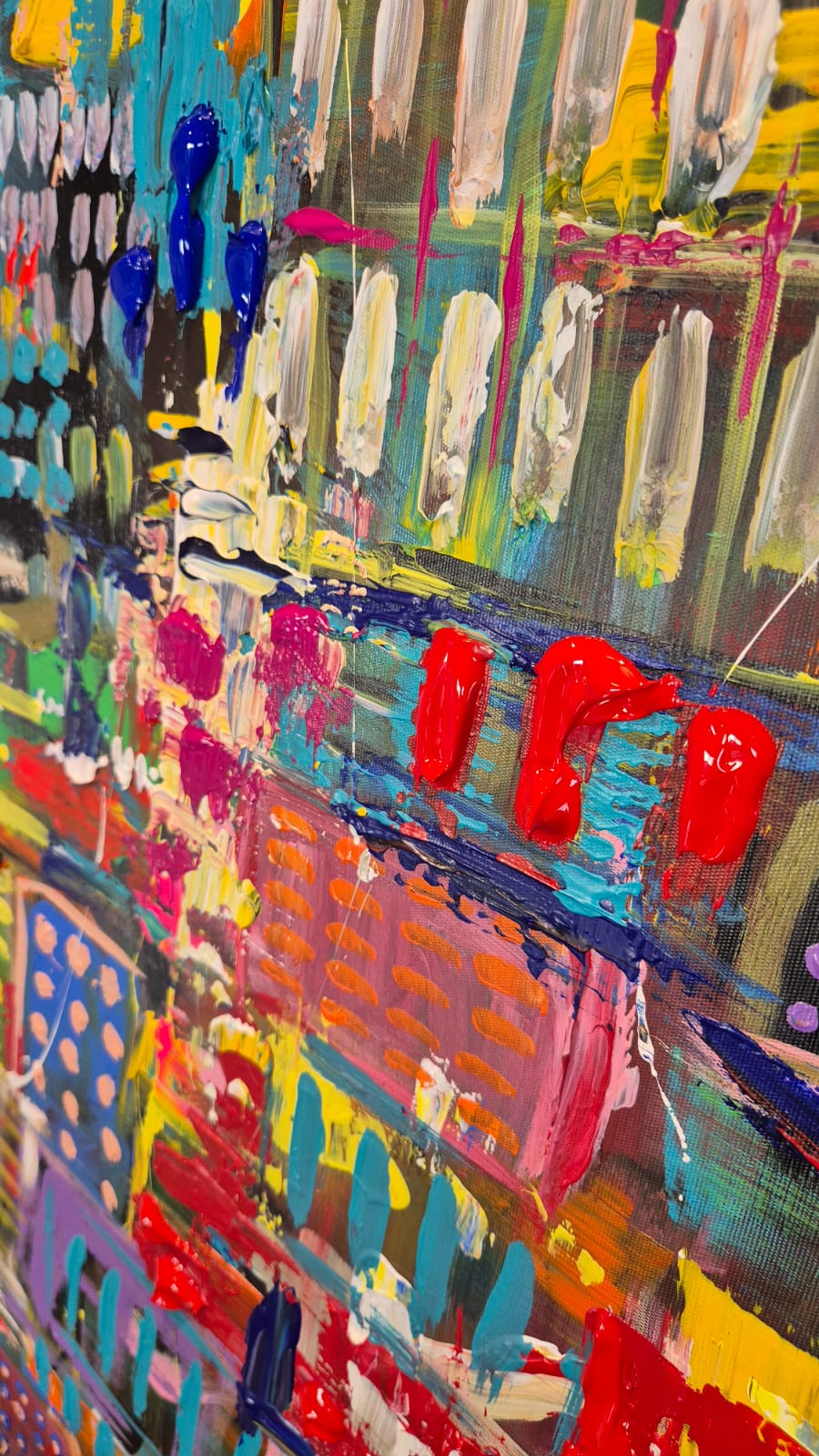 '- SOLD - "The Beauty Of Imperfection" - 119.5 x 84cm - Acrylic on canvas. - Image 12