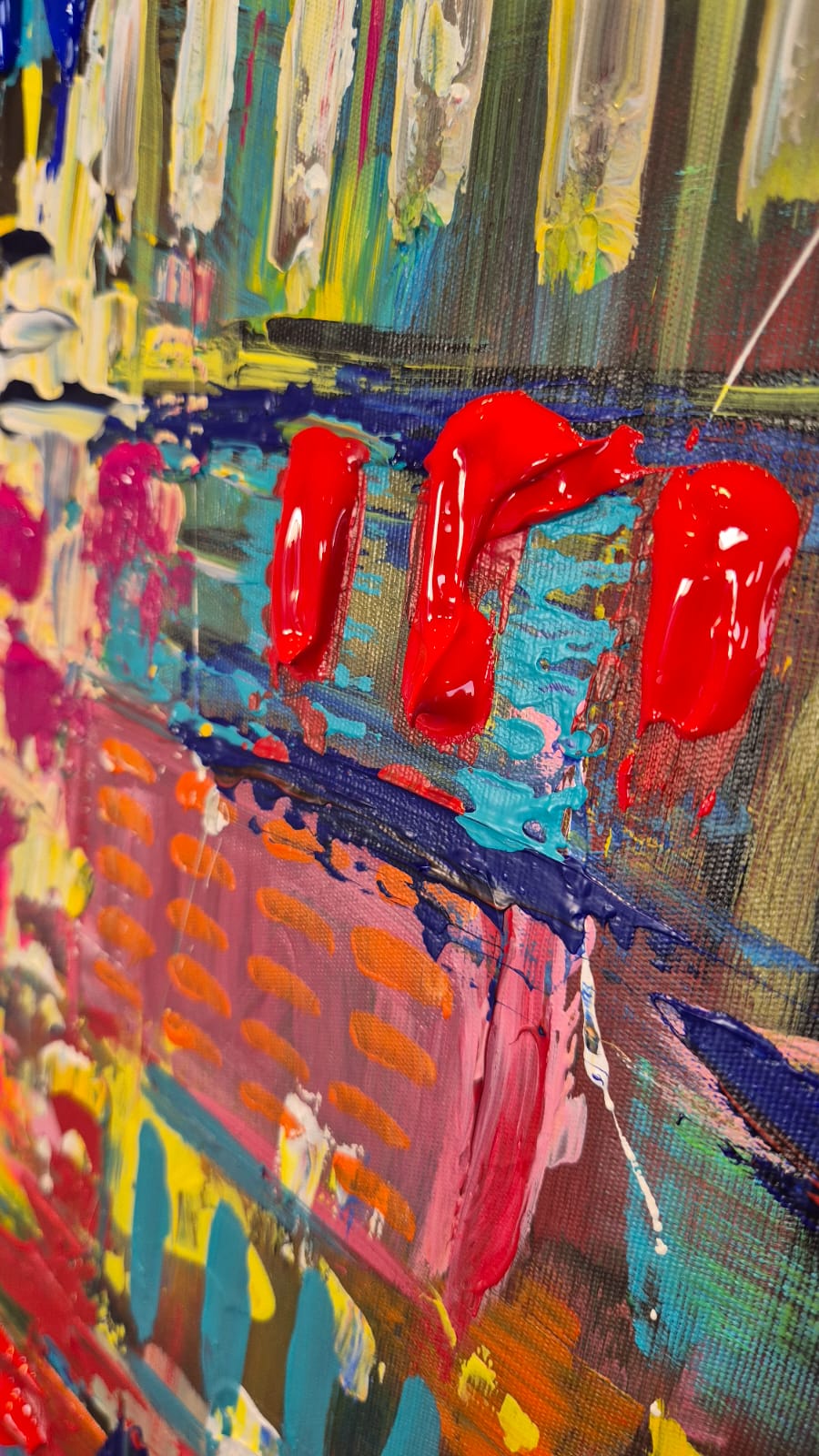 '- SOLD - "The Beauty Of Imperfection" - 119.5 x 84cm - Acrylic on canvas. - Image 13