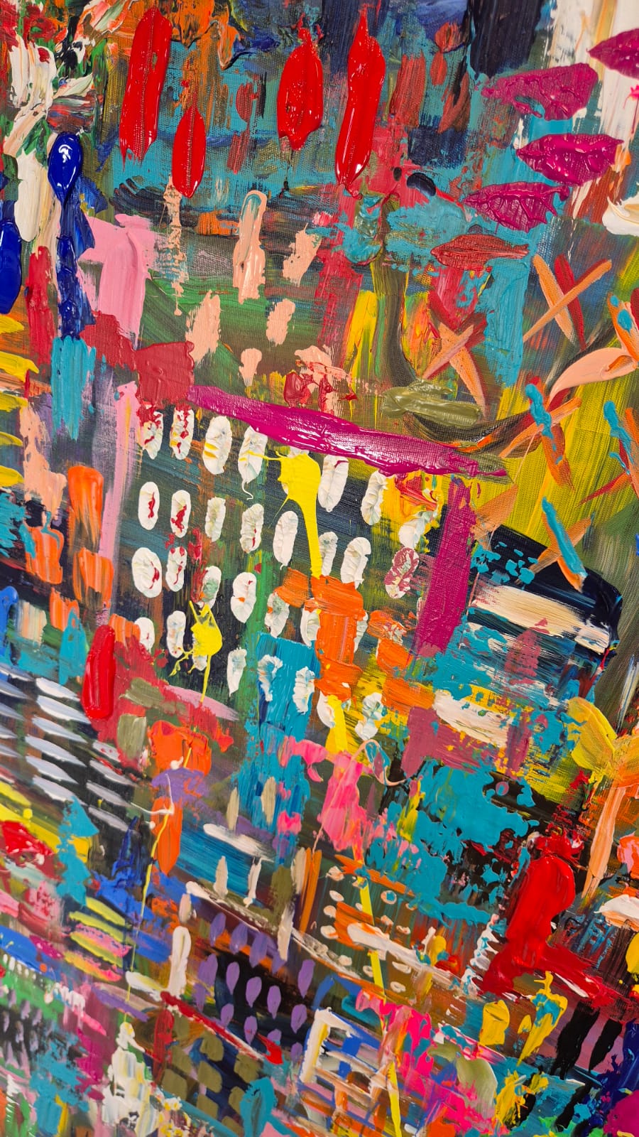 '- SOLD - "The Beauty Of Imperfection" - 119.5 x 84cm - Acrylic on canvas. - Image 17