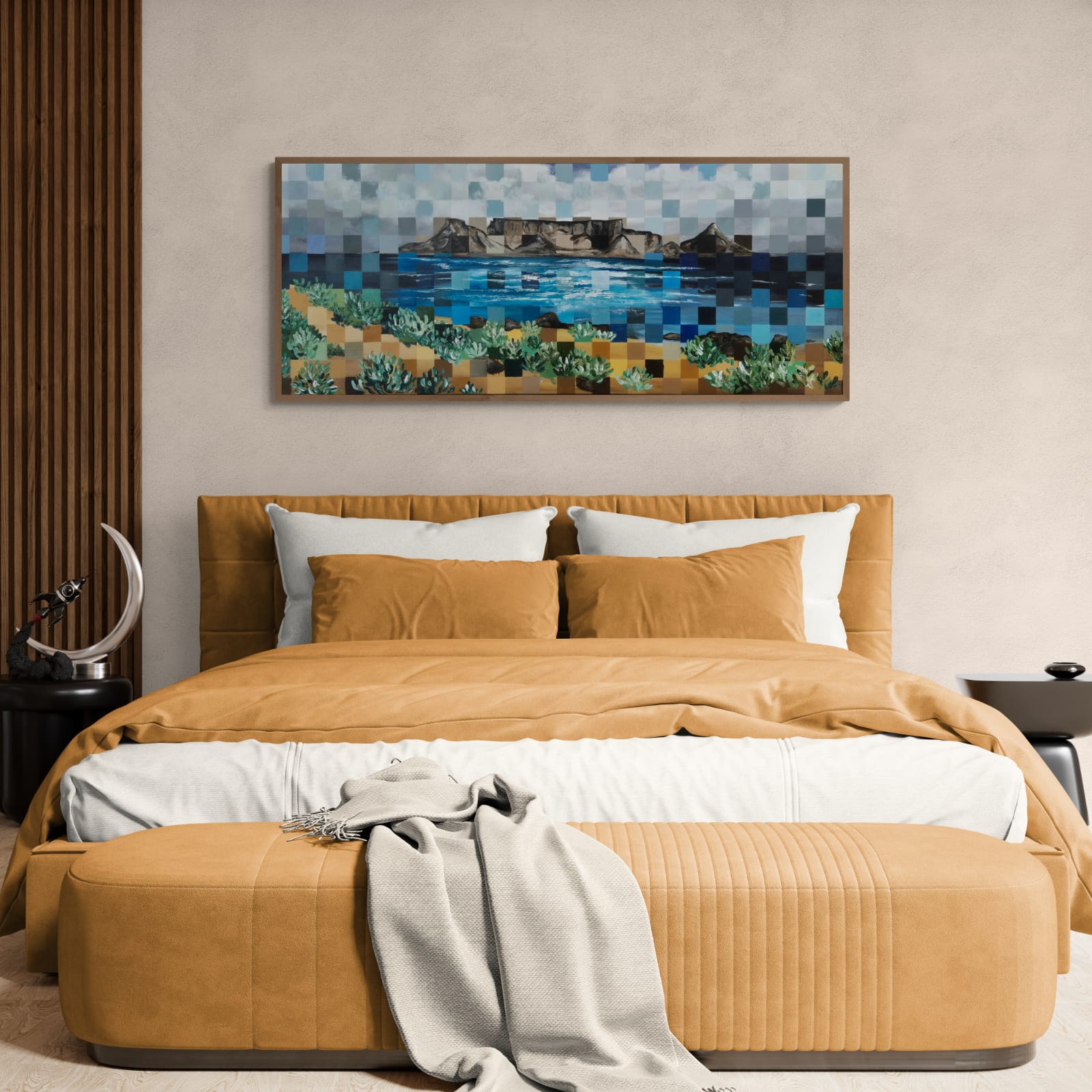 '- SOLD - "Cape Wonder" - 170 x 70cm - Framed - Acrylic On Canvas - Image 10